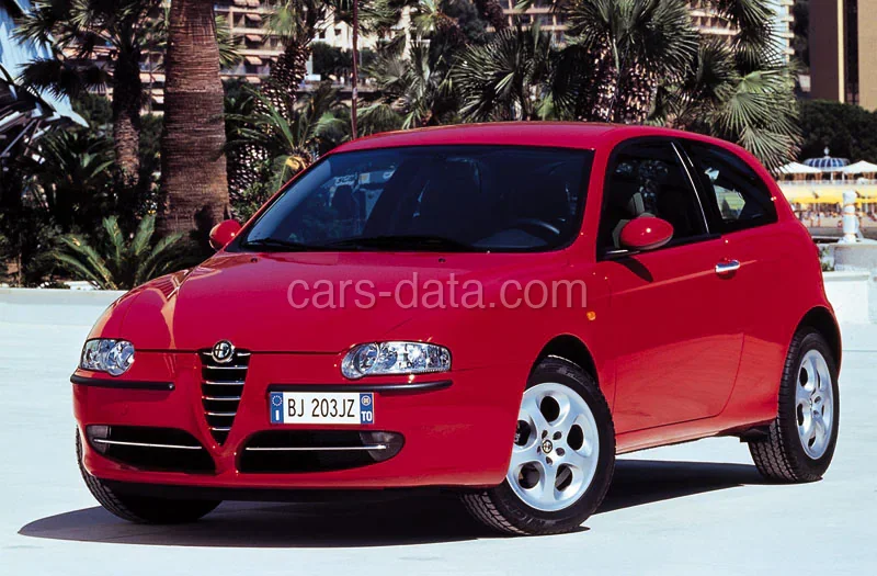 Alfa Romeo 147 1.9 JTD 100hp Impression 2003 front view