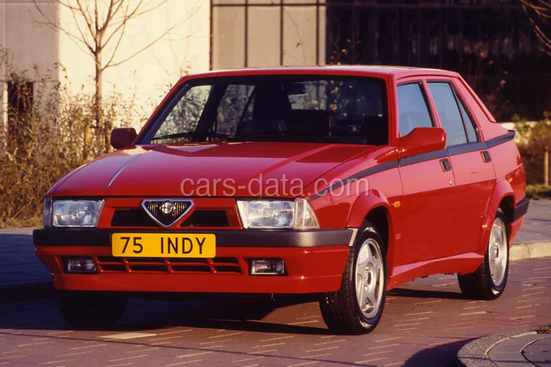Alfa Romeo 75 1.8 i.e. 1990 front view