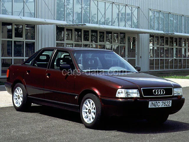 Audi 80 2.6 E 1992 front view