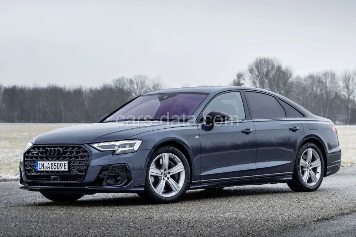 Audi A8 60 TFSI e quattro 2022 front view