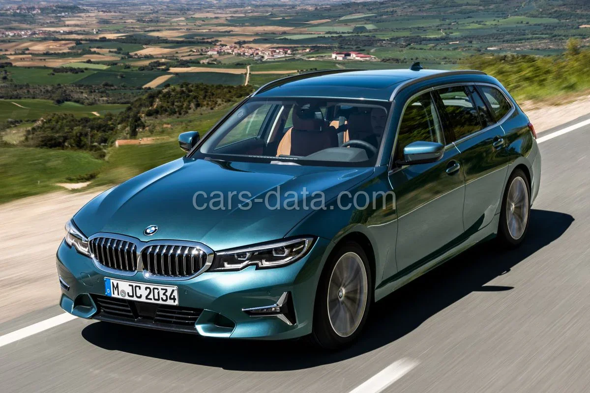 BMW 3er 320e Touring 2021 front view