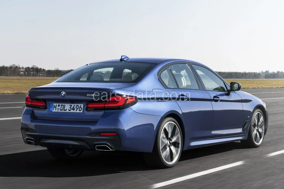 BMW 5er 520e 2021 front view