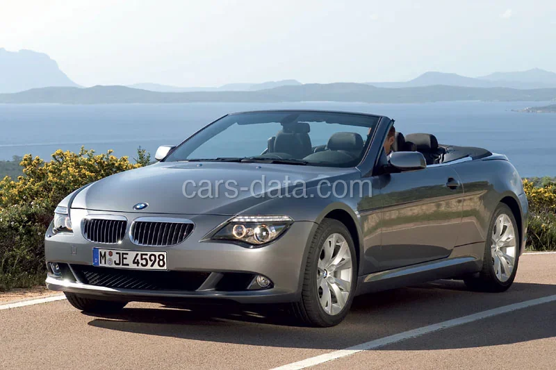 BMW 6er 635d Cabrio 2007 front view