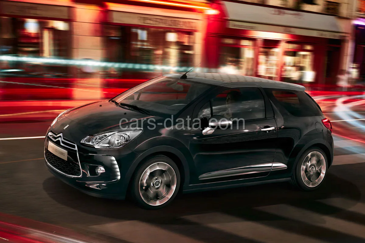 Citroen DS3 Cabrio e-HDi 90 So Chic 2013 front view