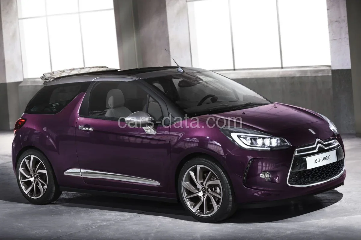 Citroen DS3 Cabrio PureTech 82 Chic 2014 front view