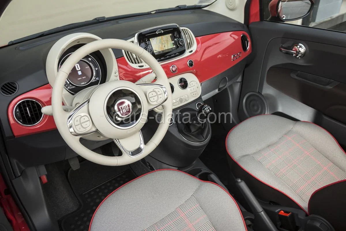 Fiat 500 500C 1.2 Young 2019 front view