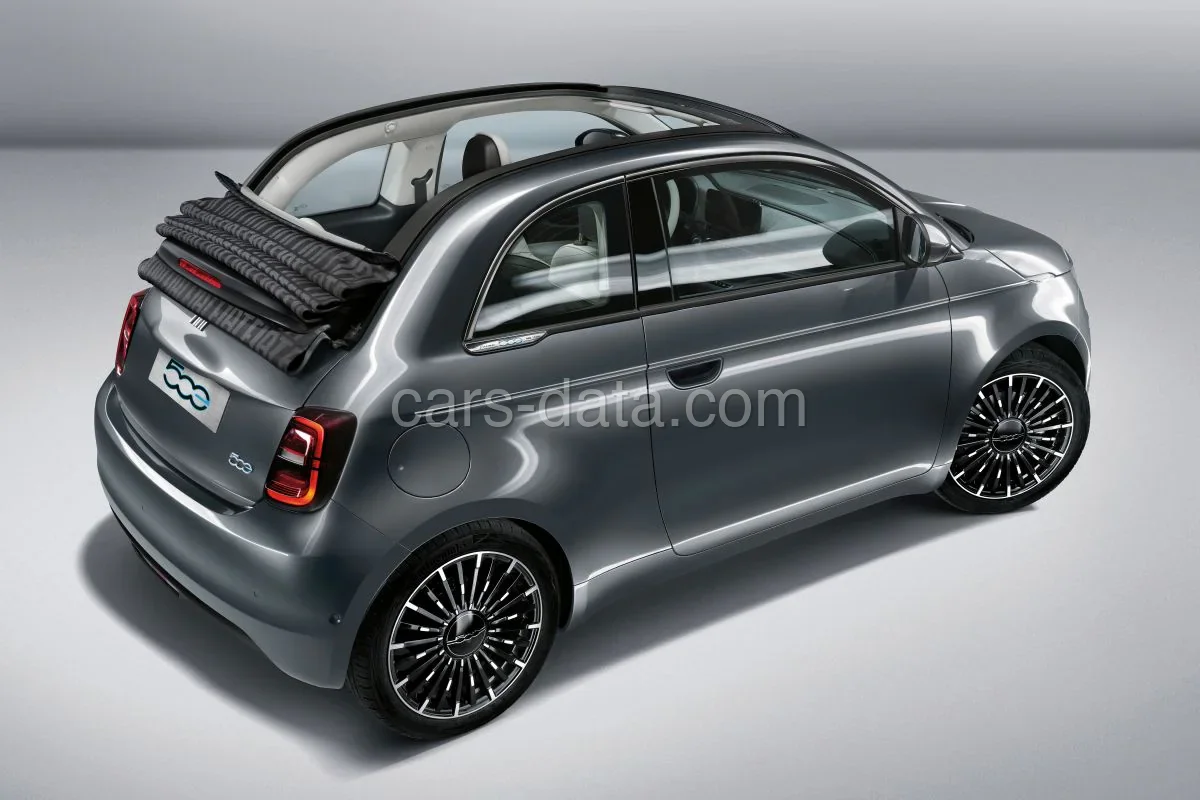 Fiat 500 500eC 42kWh Red 2021 front view