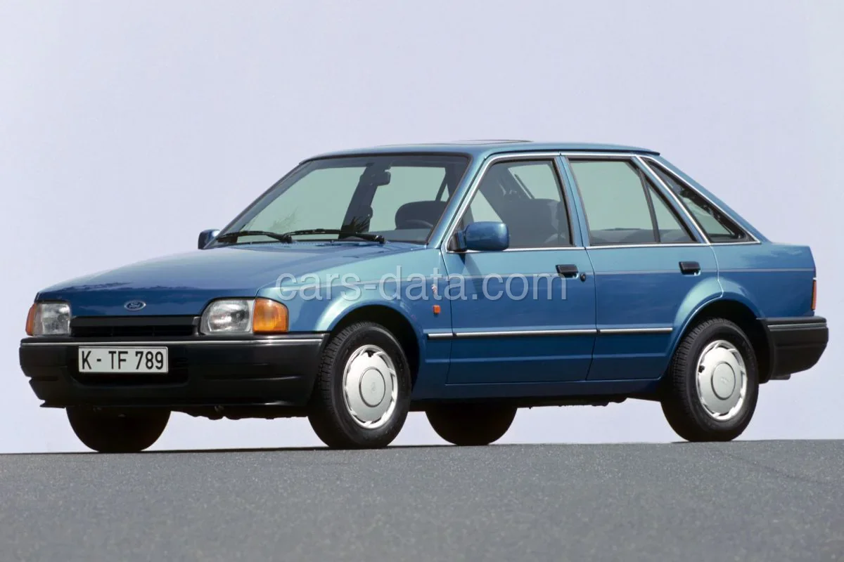 Ford Escort 1.4 CL 1986 front view