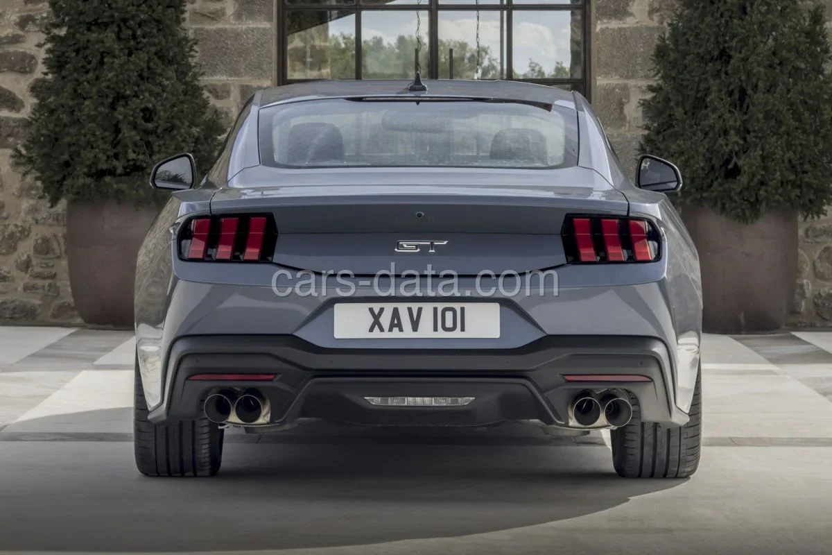 Traseira do Ford Mustang