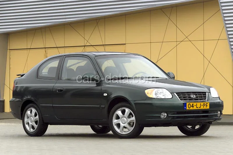 Hyundai Accent 1.3i ActiveVersion 2004 front view
