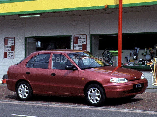 Hyundai Excel 1.5i LS 1996 front view
