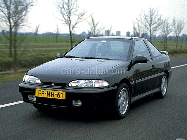 Hyundai Scoupé 1.5i 1992 front view