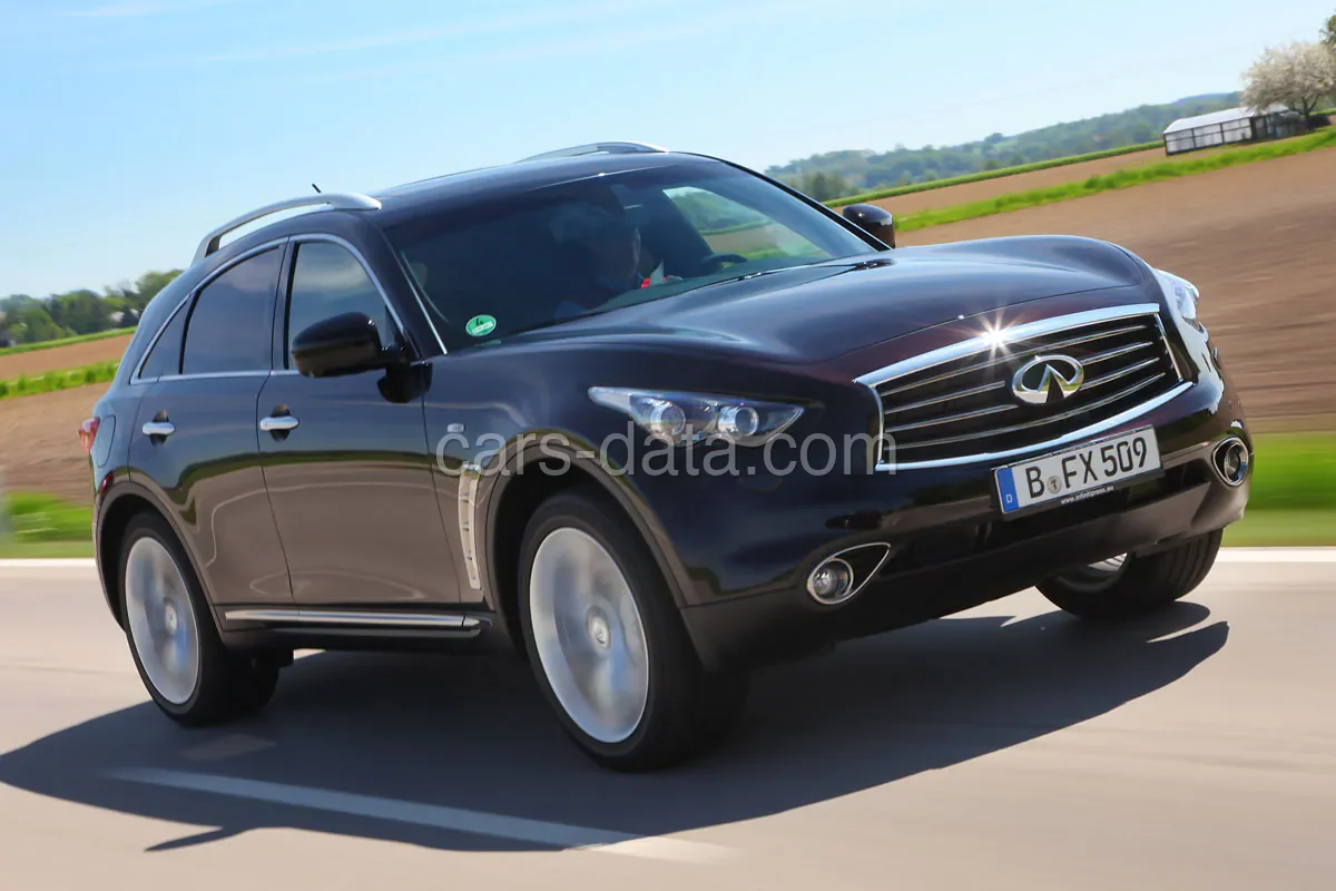Infiniti QX70 3.0d V6 Ultimate 2015 front view
