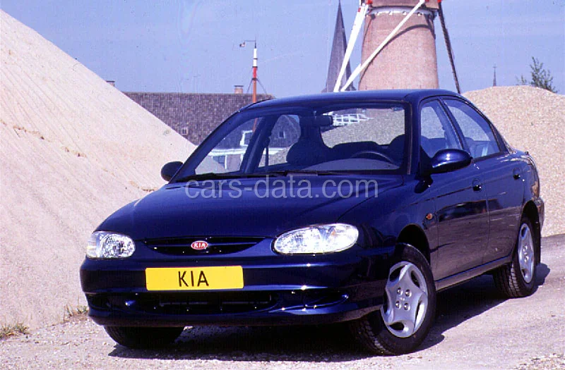 Kia Sephia 1.5 RS 1998 front view