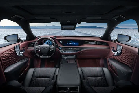 Lexus LS 500h Luxury Line 2018 view 8
