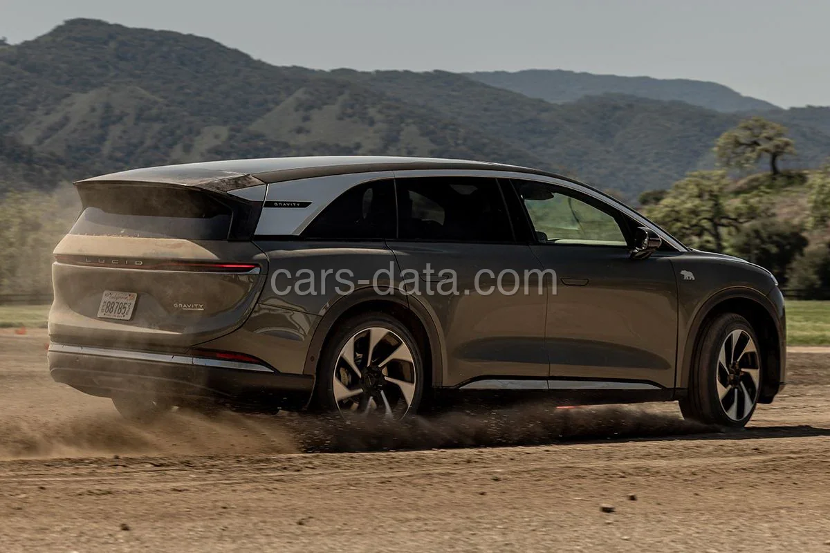 Lucid Gravity Grand Touring Ultimate 2025 suv pohled zepředu