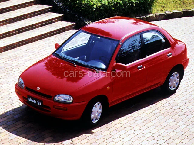 Mazda 121 1.3i LX 1991 front view