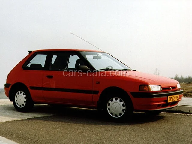 Mazda 323 1.3i GLX 1991 front view