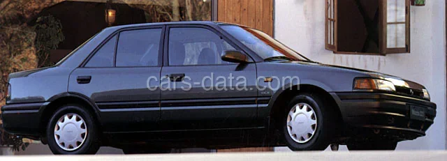 Mazda 323 1.7 D GLX 1991 front view