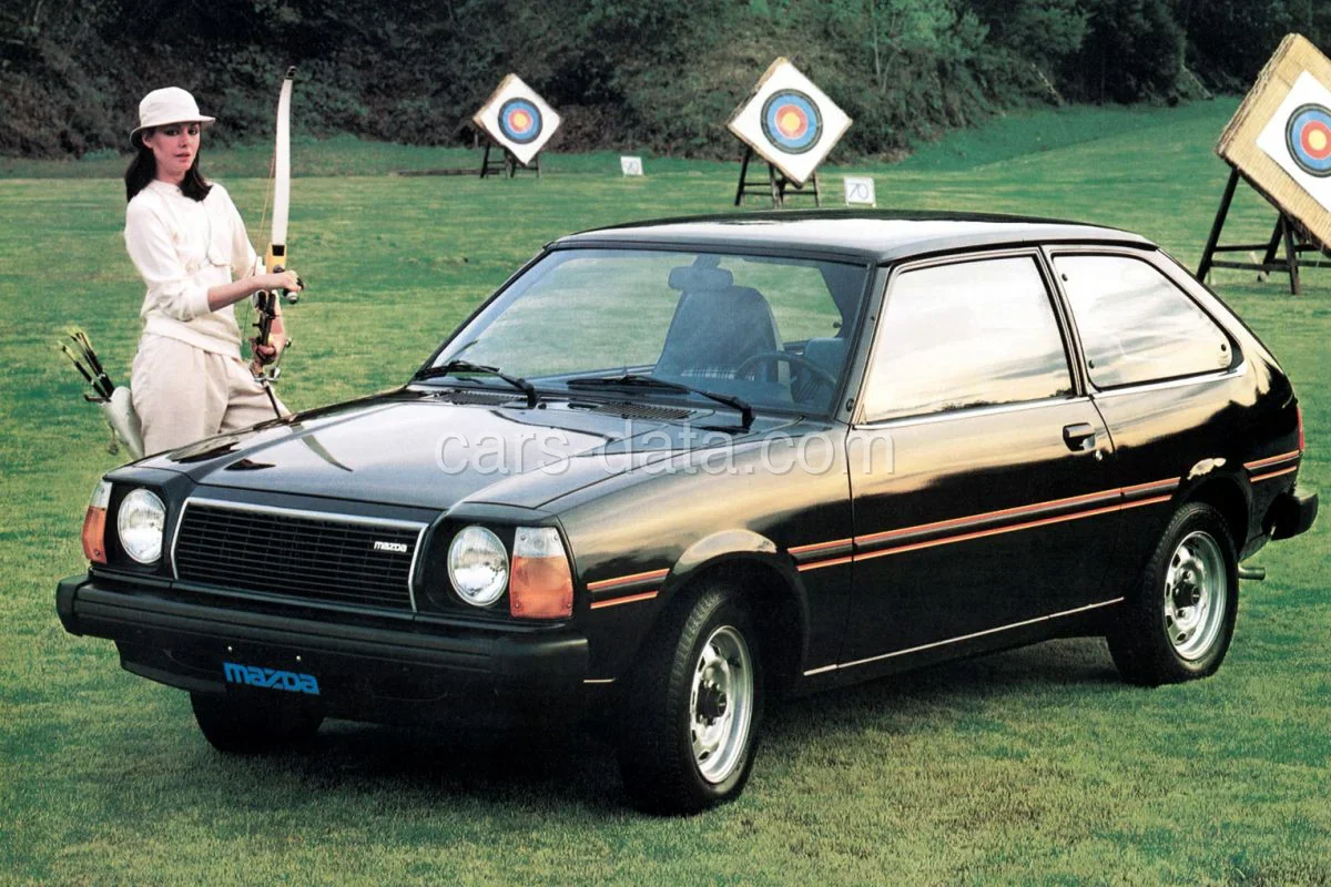 Mazda 323 1.3 SN 1979 front view