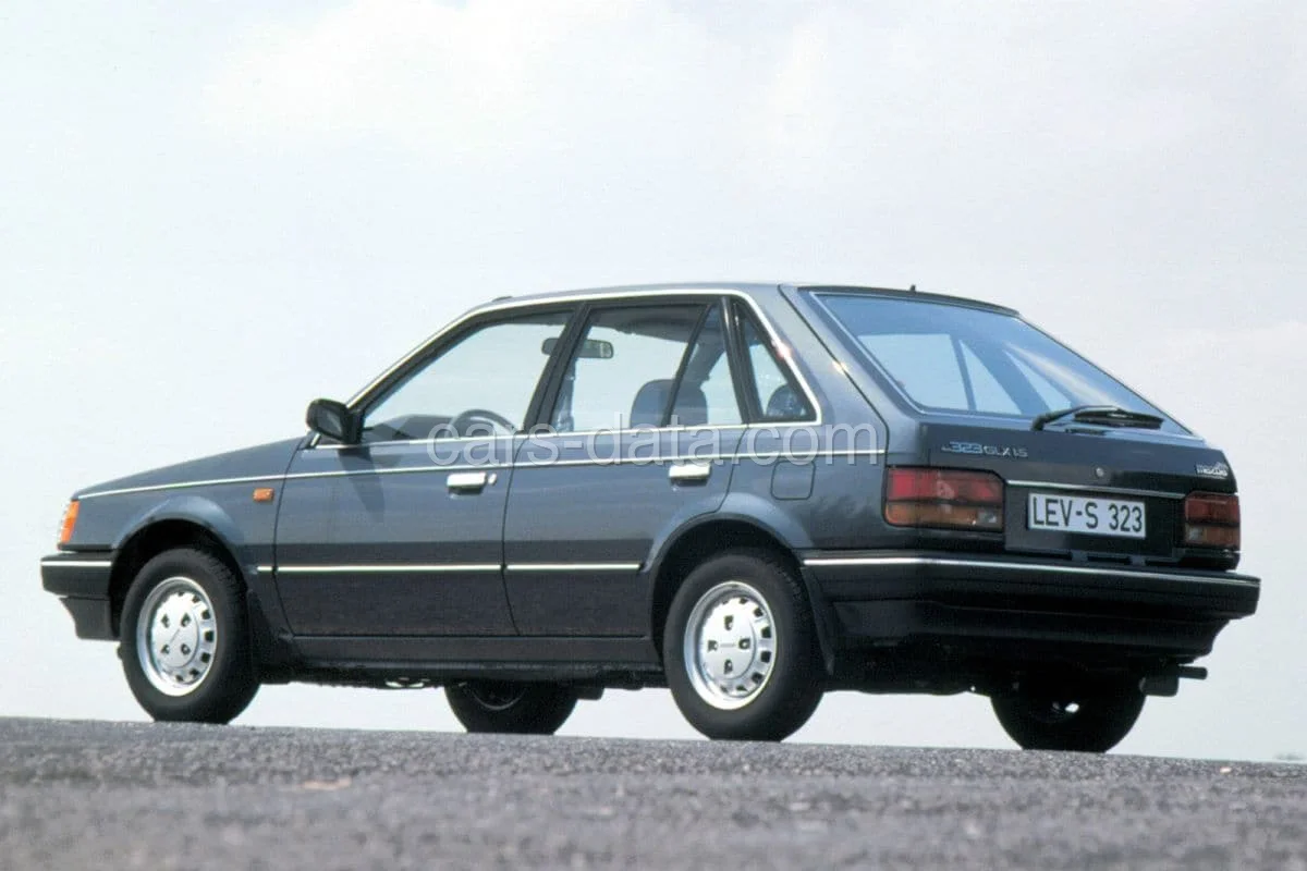 Mazda 323 1.7 D GLX 1986 front view