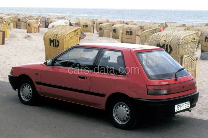 Mazda 323 1.3 GLX 1989 front view