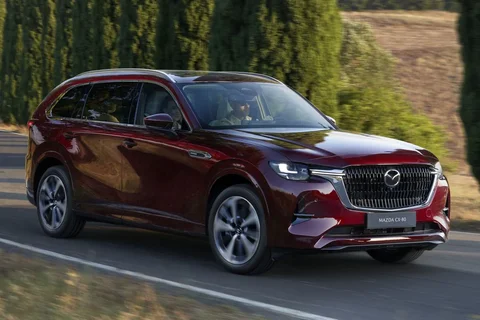 Mazda CX-80 e-SkyActiv PHEV 327 Exclusive-Line 2024 view 10