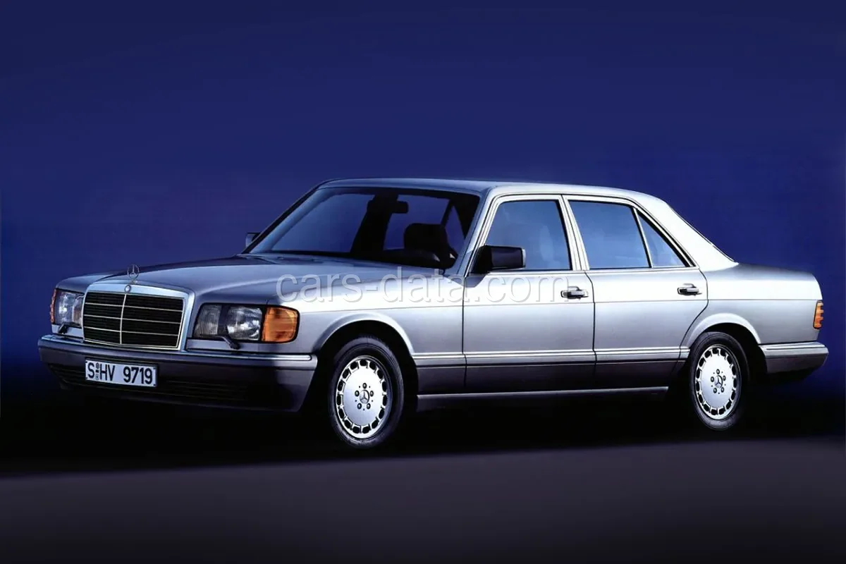 Mercedes-Benz Κλάση S 500 SE 1985 front view