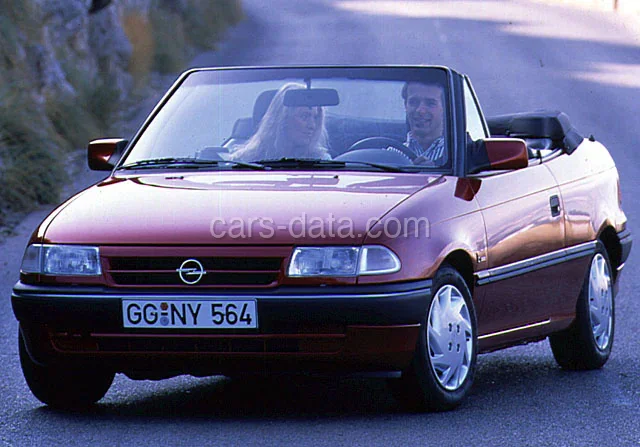 Opel Astra Cabrio 1.4iS 1993 front view