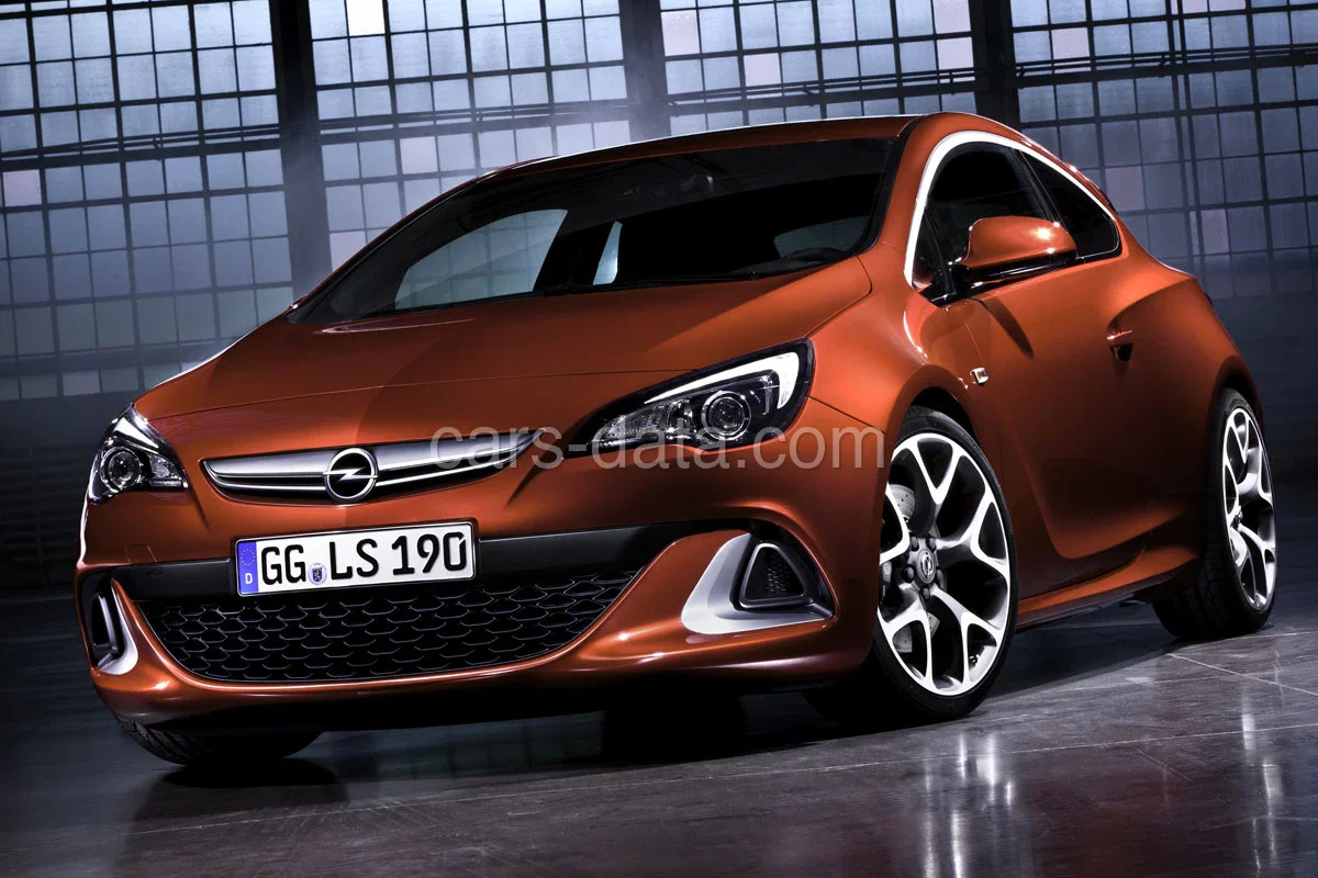 Opel Astra GTC 2.0 Turbo OPC 2012 front view