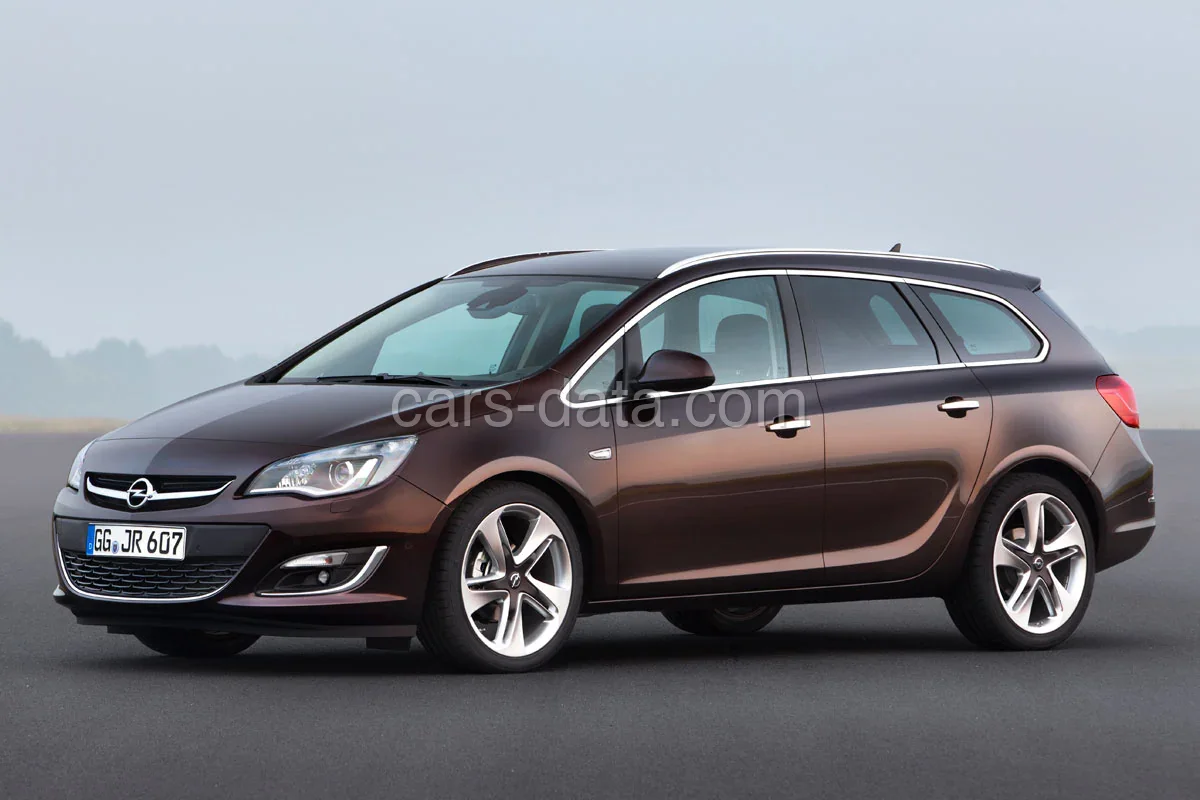 Opel Astra Sports Tourer Van 1.6 CDTI 110hp ecoFLEX Design E. 2014 front view
