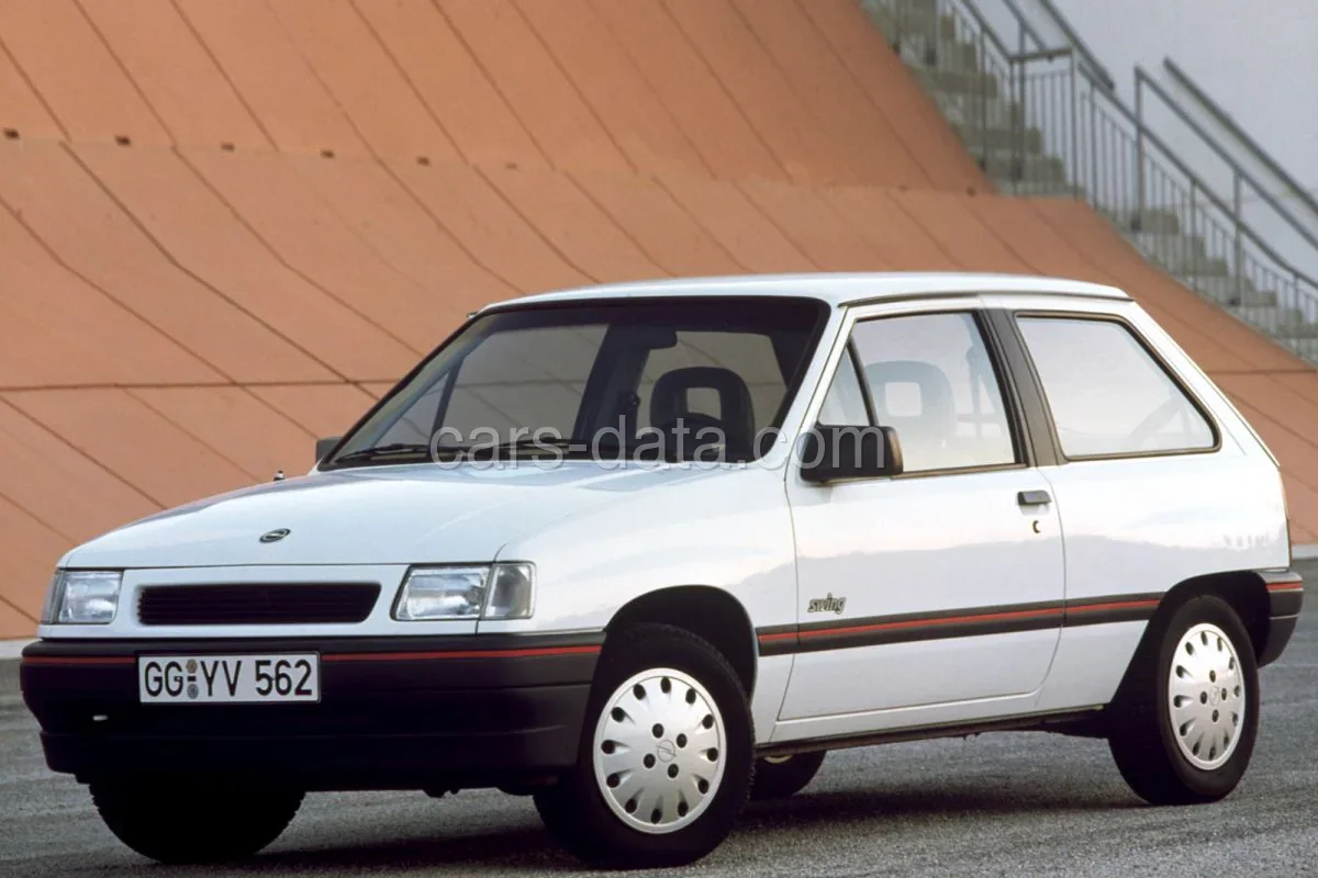 Opel Corsa 1.5 D GL 1990 front view