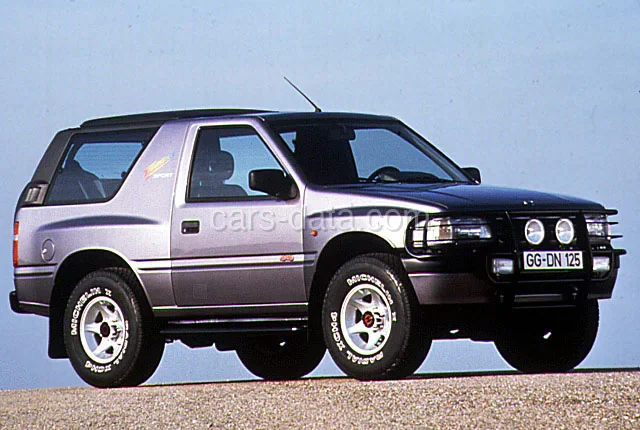 Opel Frontera Sport 2.0i 1993 front view