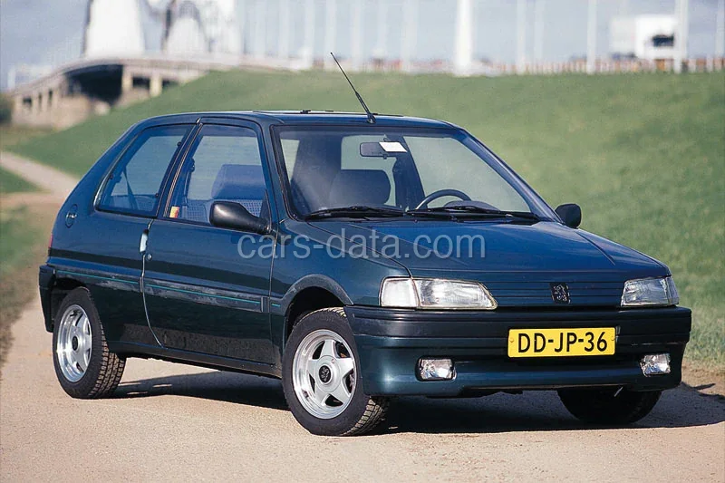 Peugeot 106 XT 1.4i 1991 front view