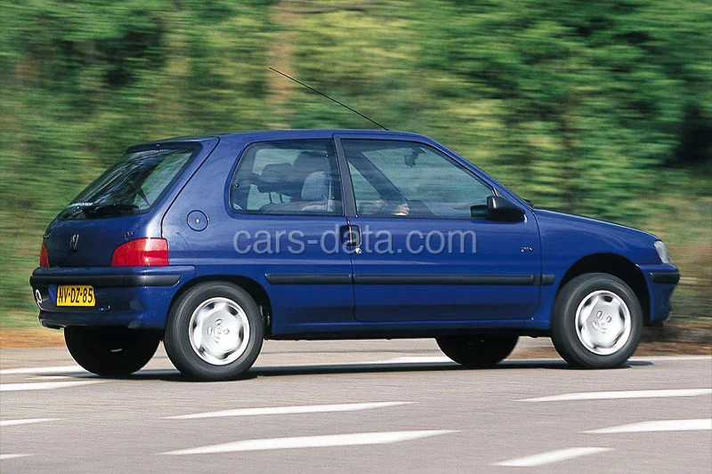 Peugeot 106 XT 1.1 1996 front view
