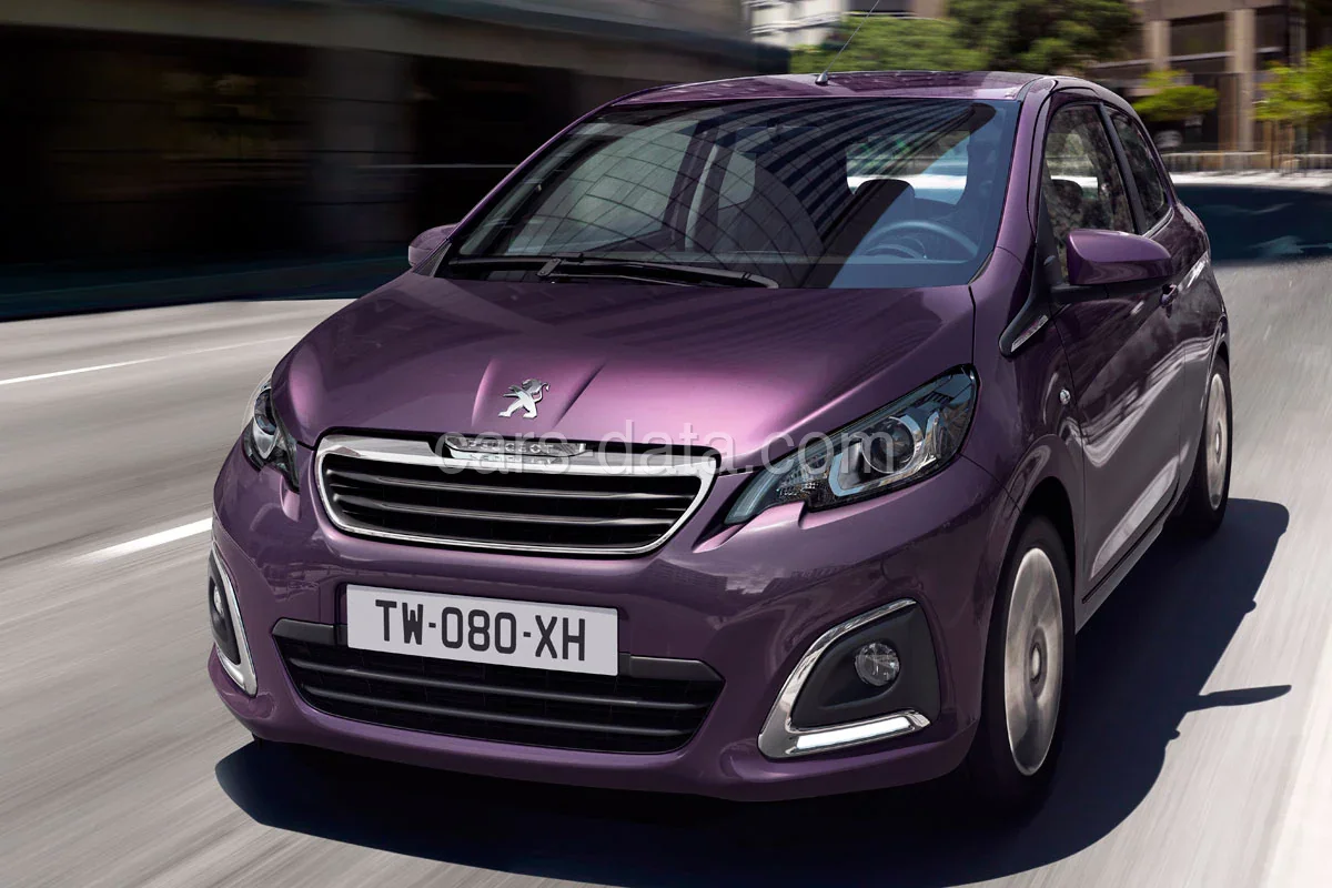 Peugeot 108 Envy 1.0 e-VTi 2015 front view