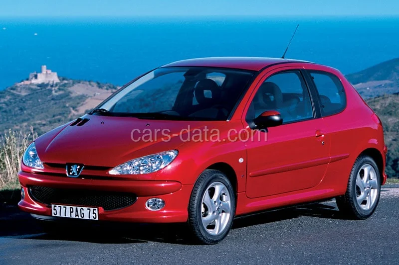 Peugeot 206 XR 1.4 HDI 2002 front view