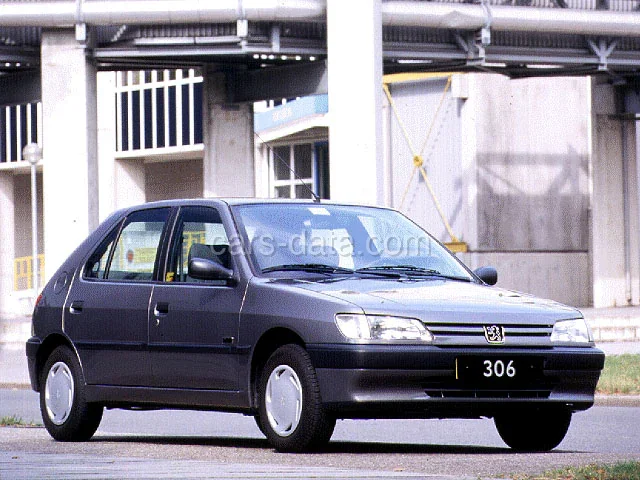 Peugeot 306 XTd 1.9 1994 front view