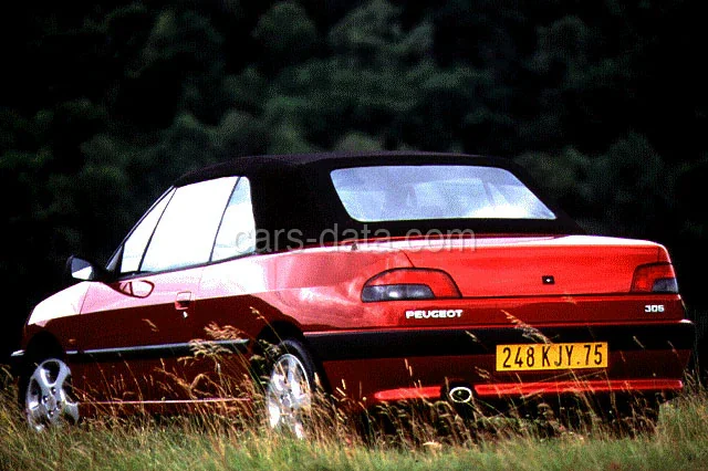 Peugeot 306 Cabriolet 1.6i 1996 front view