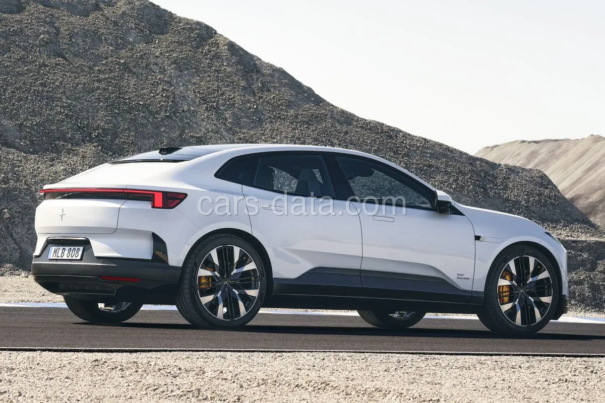 Polestar 4 coupé Long Range Dual Motor Business Edition 2026 hatchback front view