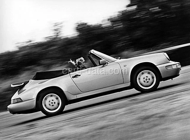 Porsche 911 Carrera 2 Cabriolet 1989 front view