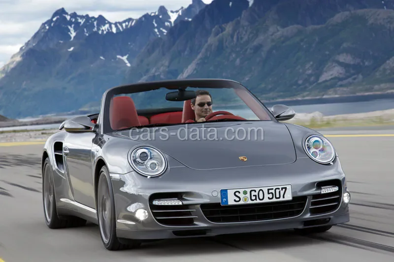 Porsche 911 Turbo S Cabriolet 2010 front view