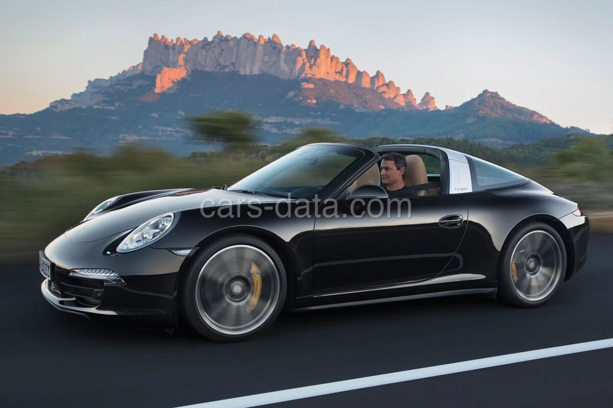 Porsche 911 Targa 4S 2014 front view
