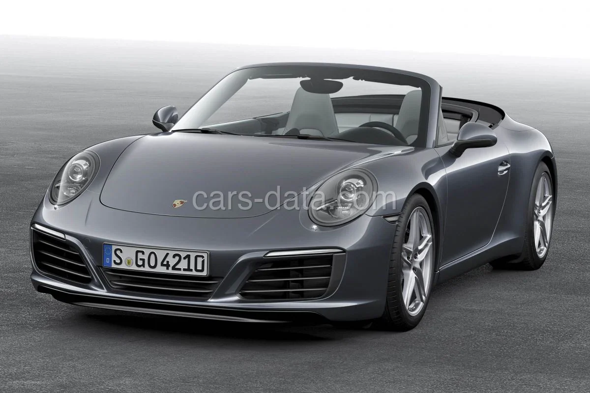 Porsche 911 Carrera Cabriolet 2015 front view
