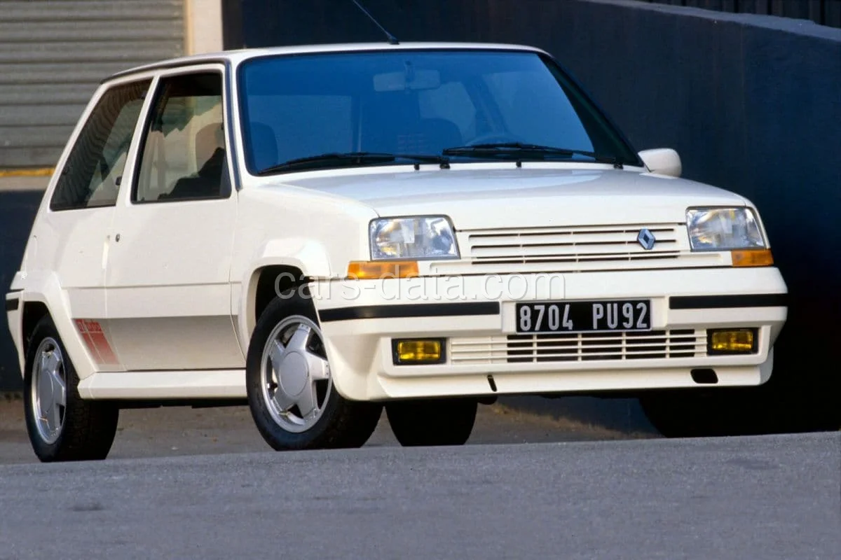 Renault 5 GT Turbo 1987 front view