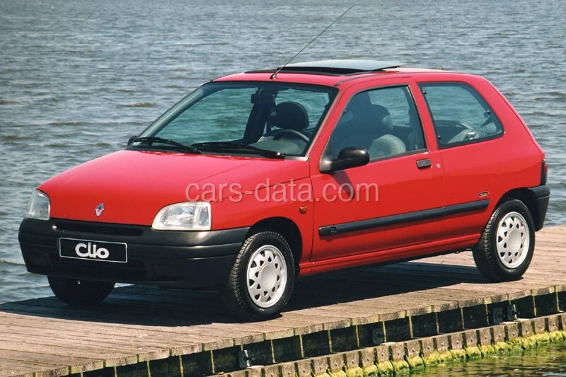 Renault Clio Oasis 1.9 D 1996 front view