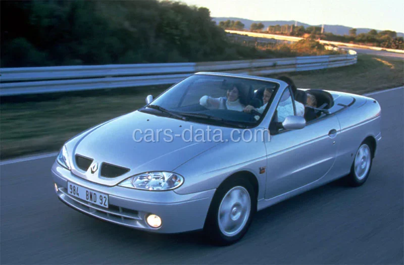 Renault Mégane Cabriolet 2.0 16V Dynamique 2001 front view