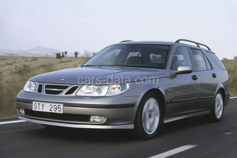 Saab 9-5 Estate 2.2 TiD Vector 2002 front view
