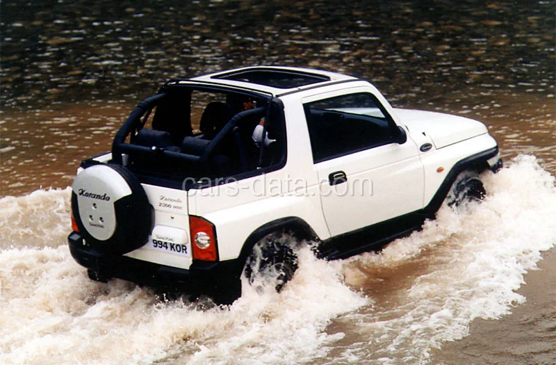 SsangYong Korando TD 2.9 Soft Top 2002 front view