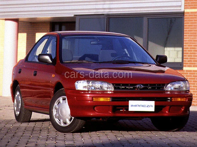 Subaru Impreza 1.6 GL 1993 front view
